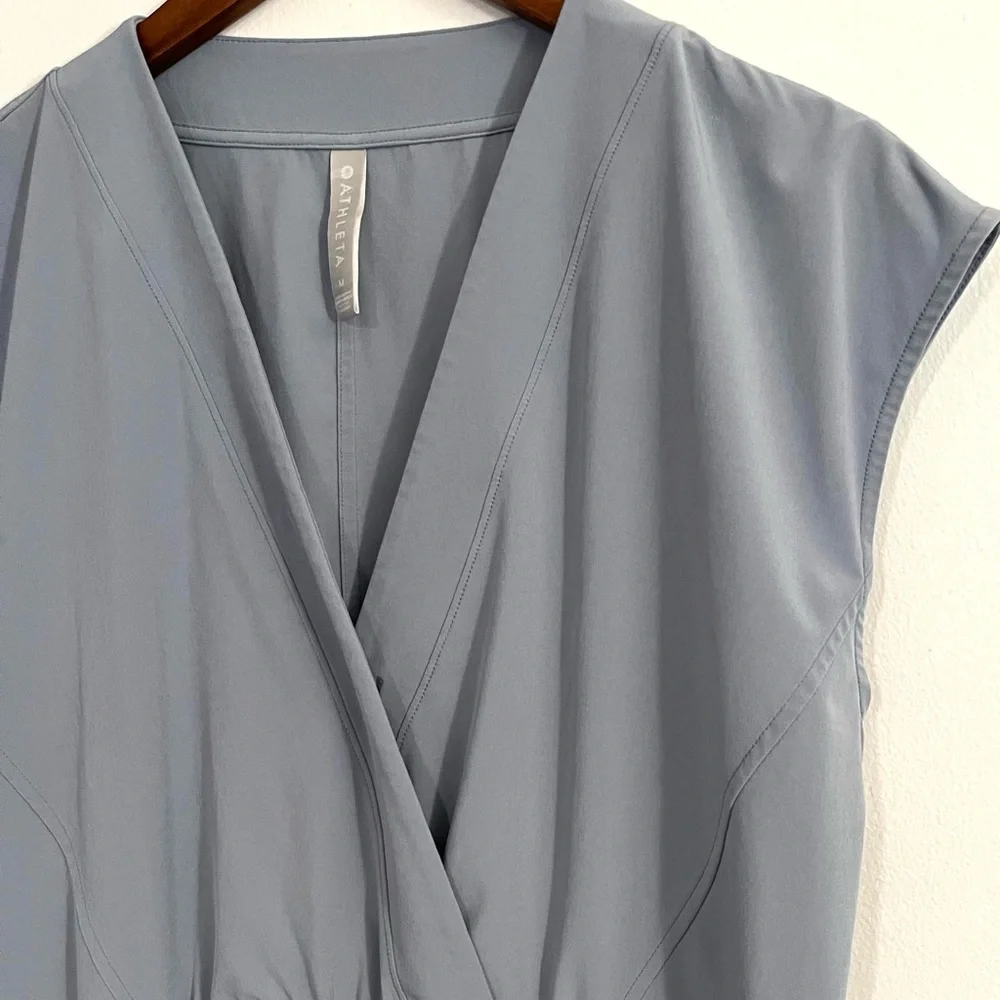 Athleta Marlow Romper in Blue Star